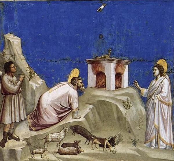 GIOTTO di Bondone Joachim-s Sacrificial Offering